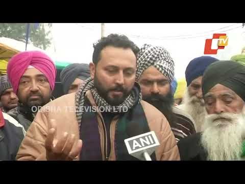 Farmers Continue To Protest At Singhu Border Despite Rain