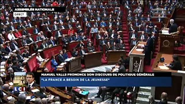 Discours de Manuel Valls à l'Assemblée : l'ovation de la gauche