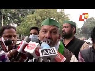 Farmer Leader Rakesh Tikait Speaks To Media Ahead Of Talks With The Govt