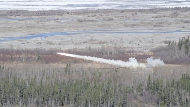 US Military News • U.S. Marines High Mobility Artillery Rocket System (HIMARS) - Northern Edge 2021