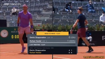 Rafael Nadal v. D.Shapovalov  Highlights ROME 2021