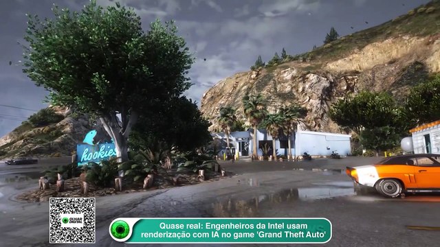 Quase real- Engenheiros da Intel usam renderização com IA no game 'Grand Theft Auto'