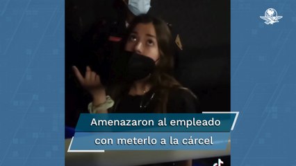 Bautizan a #LadyCine; amenazó a empleado de demandarlo por acoso