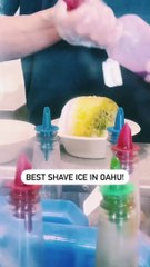 Ice gola in very hot day  feeling happy 