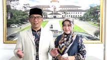 Ucapan Idulfitri dari Gubernur Jabar Ridwan Kamil dan Istri