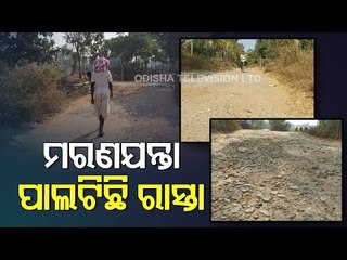 Commuters Suffer Due To Dilapidated Road Condition In Belaguntha Ganjam
