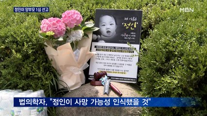 정인이 양부모 1심 선고…살인죄 적용되나