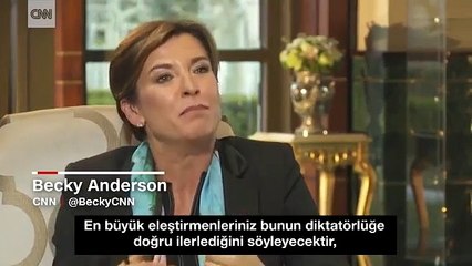 Reis-i Cumhur Erdoğan CNN muhabirine tane tane anlattı!