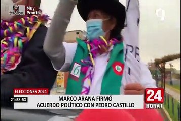 Frente Amplio: Marco Arana suscribió acuerdo político con Pedro Castillo