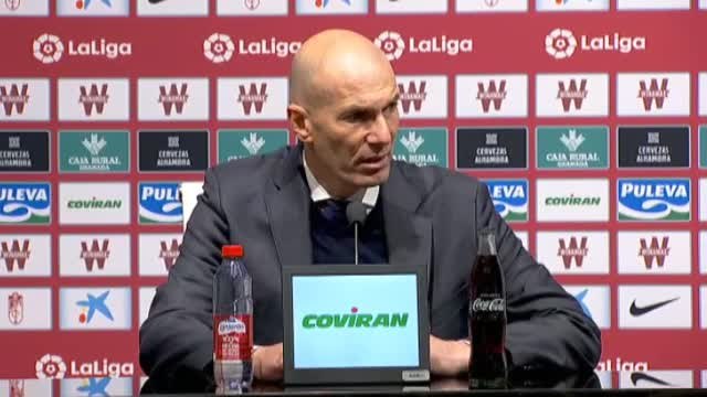 Zidane tras el 1-4 al Granada: Vamos a dar todo hasta el último minuto