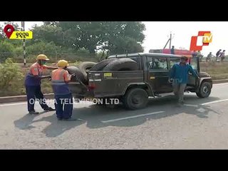 Gas Tanker Overturns Near Berhampur-Special Team From Vizag Arrives At The Spot