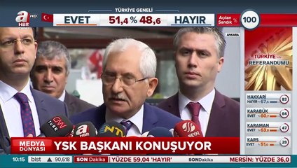 YSK Başkanı: Oy pusulaları sahte değil