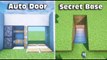 ⚒ Minecraft_ 3 Redstone Build Hacks (Auto Door, Secret Base) #3