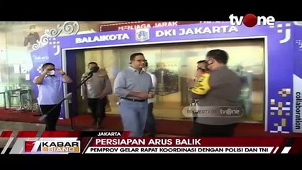 Pemprov DKI Gelar Rapat Koordinasi Penyekatan Arus Balik