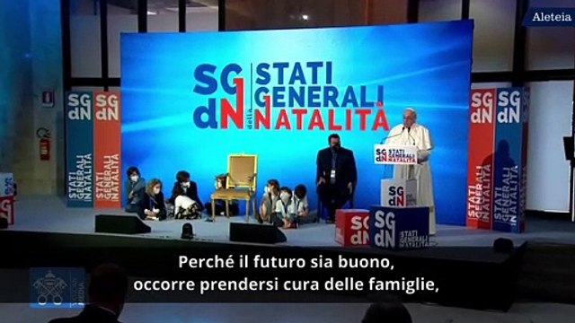 Papa Francesco apre gli Stati Generali della Natalità
