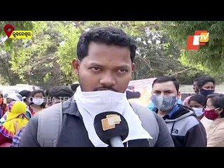 Junior Teacher Aspirants Hit Streets In Bhubaneswar Over Job Demands