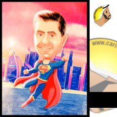 Superman Animated Caricature UAE