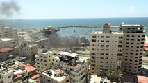 صواريخ إسرائيلية تحذيرية تستهدف مباني قرب ميناء غزة