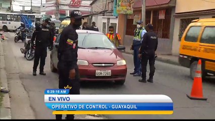 Realizan operativos de control en Guayaquil