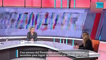 Video herunterladen: Una asesora del Presidente reveló cuántas vacunas se necesitan para lograr la inmunidad de rebaño en el país