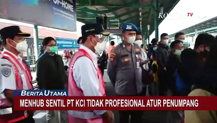 Penumpang KRL Membeludak, Menhub Sentil PT Kereta Commuter Indonesia