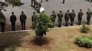 Militares cantam músicas do Sporting durante curso de formação de praças