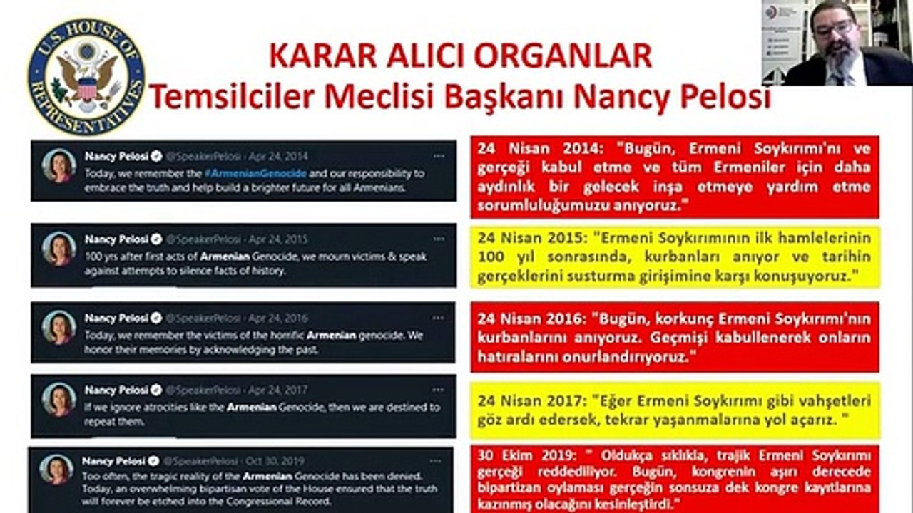 "DEZENFORMASYON, 1915 OLAYLARI VE ABD BAŞKANI BİDEN’IN 24 NİSAN AÇIKLAMASI" BAŞLIKLI WEBINAR (2/4)
