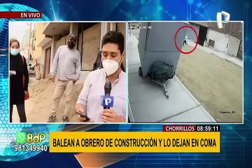 Chorrillos: sicario dispara en la frente a un obrero y lo deja en estado de coma