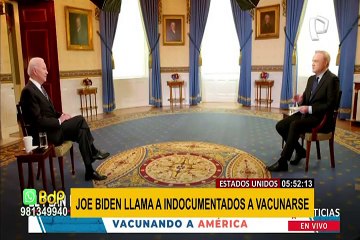 Joe Biden llama a indocumentados para vacunarse