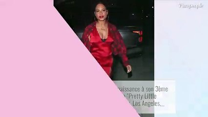 Christina Milian fatale en rouge pour une soirée festive sans M. Pokora