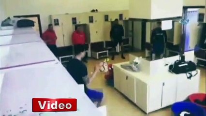 Trabzonspor’un soyunma odasında futbol şovu