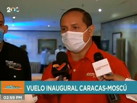 Ramón Velásquez Araguayán: Ruta Caracas -Moscú tendrá hasta tres vuelos semanales