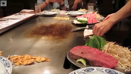 Dünyanın en pahalı eti olan 'KOBE' bifteği nasıl pişiriliyor?