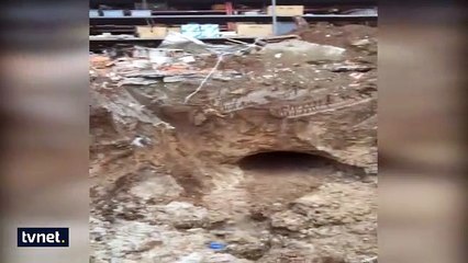 Hainler buradan tünel kazmış!