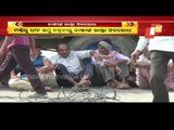 Farmers Block Bargarh-Padampur Road Protesting Delay In Paddy Procurement