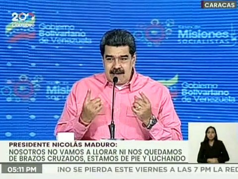 Pdte. Maduro: Vamos a recuperar el estado de bienestar social que se formó entre 2004 y 2014