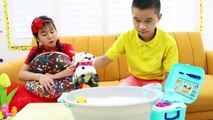 Jannie Pretend Play With New Pet Puppy Dog Toys | Pets For Kids