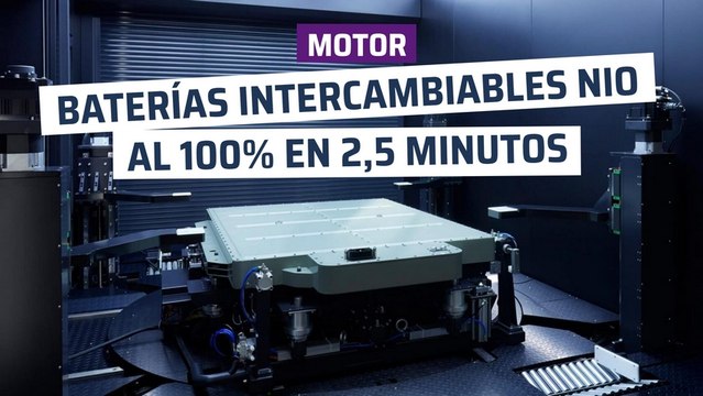 Baterías intercambiables: al 100% en 2,5 minutos
