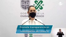 Línea 12 del Metro. En su momento se va a ser pública toda la investigación: Sheinbaum