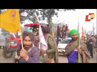 Farmers’ Tractor Rally At Singhu Border Near Delhi
