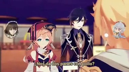 Aether quiere robar | genshin MMD | sub español
