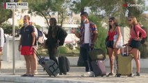 First foreign tourists arrive in Greece following reopening