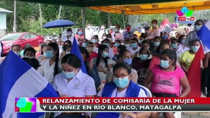 Relanzamiento de la Comisaría de la Mujer y la Niñez en Río Blanco, Matagalpa