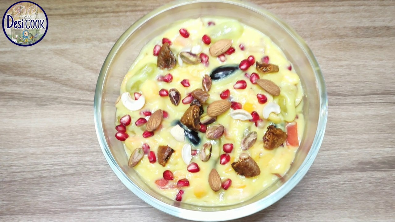 Custard fruit salad fruit custard recipe custard fruit kaise banate
