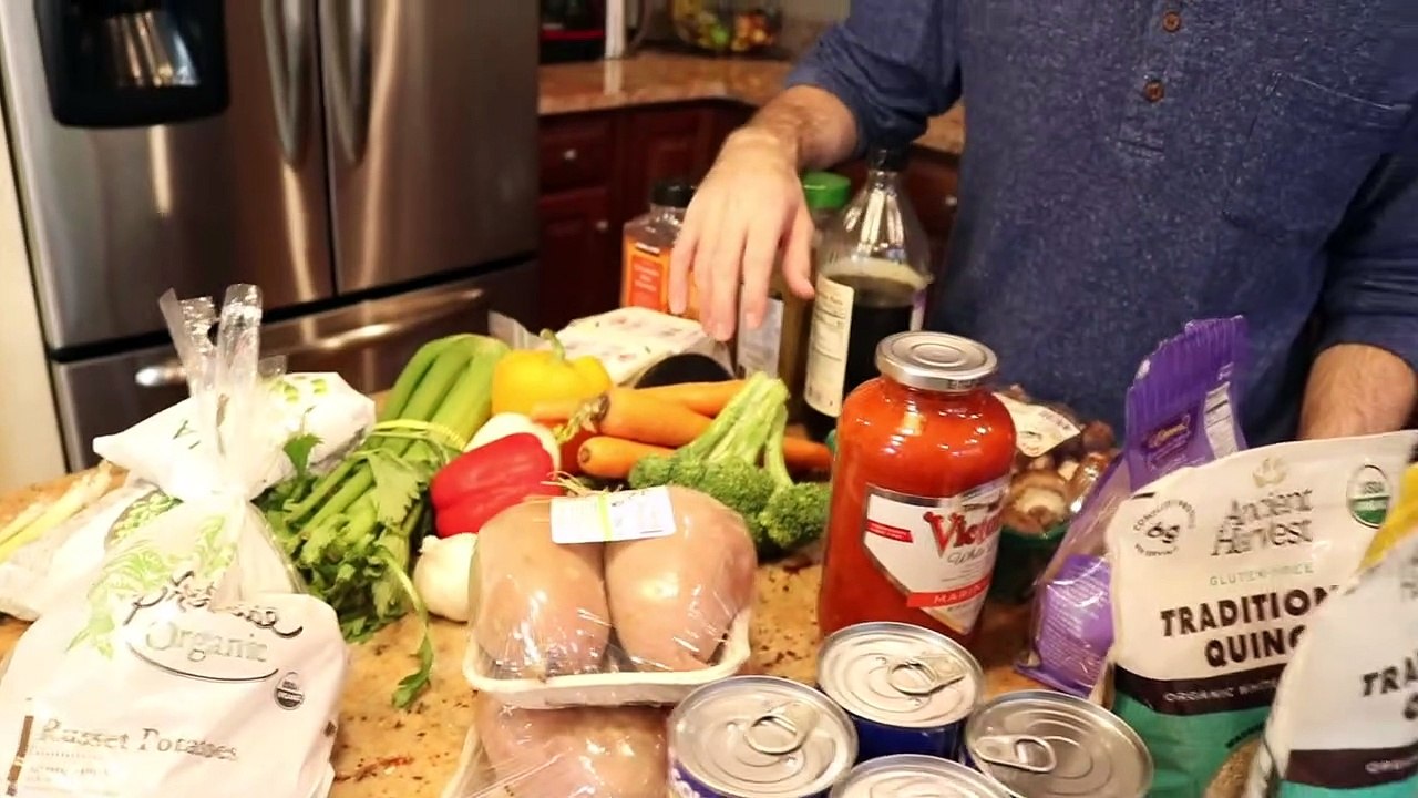 30 Meals For $30 In 60 Minutes || Plant Based Vegan Meal Prep || Steph & Adam