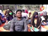 Integrated BED Students Of FM College Stage Protest Demanding Reduction In Examination Fees