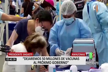 Presidente Sagasti: "Dejaremos al Gobierno entrante unas 45 a 50 millones de dosis de vacunas"