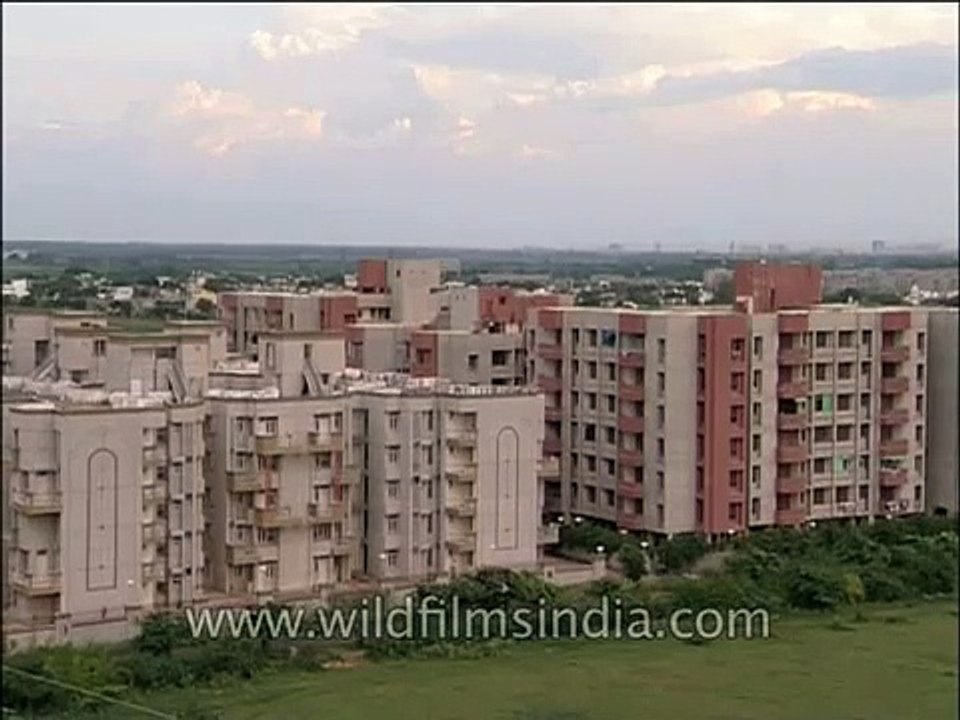 Residential colony sprawling around Dwarka and Delhi Airport