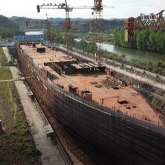 Chine : Une réplique grandeur nature du Titanic sort de terre