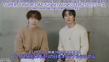 [藍盒子中字] SUPER JUNIOR-D&E-《Wings》發售留言